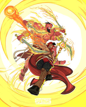 Dynamic posing and colorful aesthetics